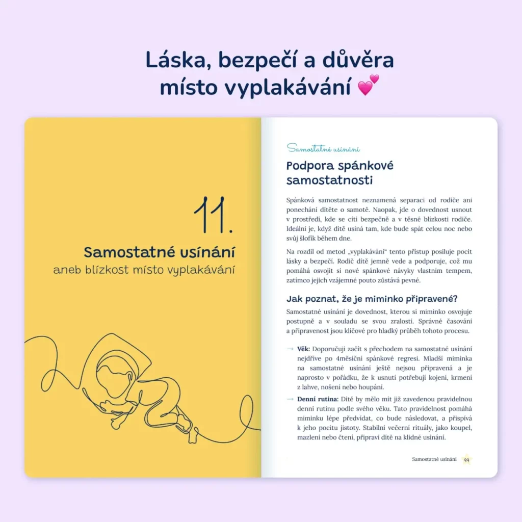 Spánek miminek – kapitola o samostatném usínání bez vyplakávání
